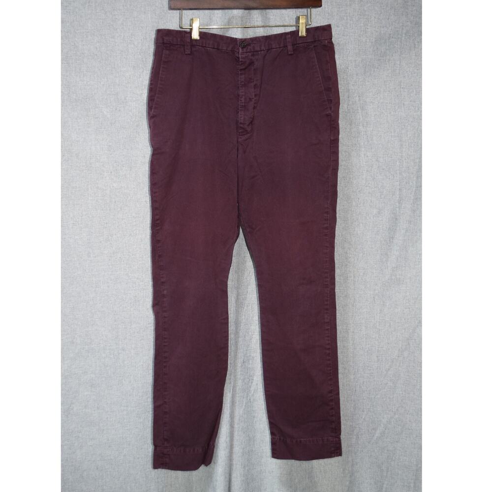 HOPE Stockholm Men’s Dylan Trousers Deep Plum Burgundy Size 48